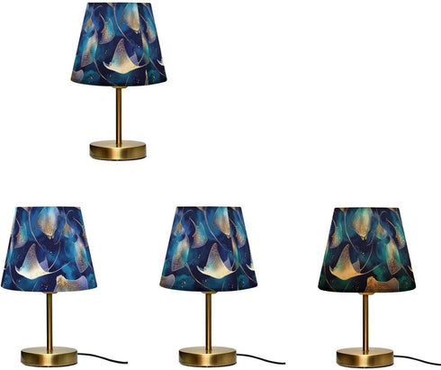 Yasala Table Lamp Stingray Fantasy LED Night Light Minimalist Bedroom Reading Dorm Nightstand Desk Lamp Color Changing