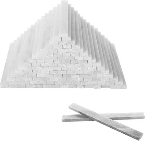 ZOFORTY 200Pcs Soapstone Pen Welding, Flat White Soapstone Refills, Professional Pencil for Welders Marking Tools
