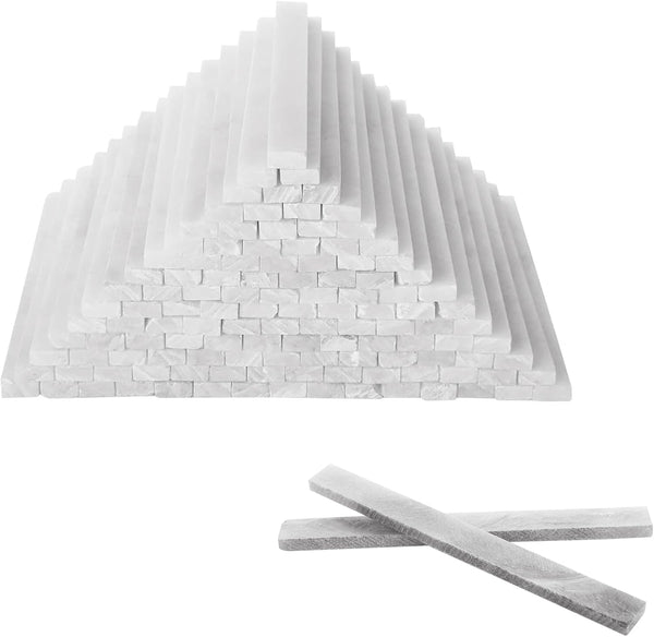 ZOFORTY 200Pcs Soapstone Pen Welding, Flat White Soapstone Refills, Professional Pencil for Welders Marking Tools