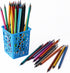 IELEK Pencil Holder Pen Cups, Colorful Square Classroom Storage Organizer for Desk, Pack of 12