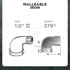 Supply Giant HNTO0100 1 in. Galvanized Iron MIP/FIP 90 Degree Street Elbow