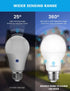 Dusk to Dawn LED Light Bulbs Outdoor, 13W Ultra Bright (100W Equivalent), 2700K Soft White, Auto On/Off, 2 Pack