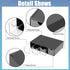 1 Pack 9V, 4-Drawer Common BTSKY Black Acrylic Battery Storage Organizer for AA, AAA, C Batteries, Storage Box Battery