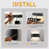 Nachukan 8W 4000K, IP65 8 Modern LED Wall Lights, Up and Down Sconces - Waterproof, Black Frame with Lamp Beads