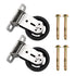 CNQLIS Gym Pulley Blocks, 3.46in Wall Mount Fixed Pulley Wheel, 180 Degree Rotation for Gym Equipment (2 Pcs)