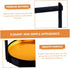 ULTECHNOVO Handheld Sushi Tray Round Plastic Sashimi Serving Dish Creative Food Display for Snacks and Sushi