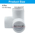 Biaungdo 4 1/2" 3 Elbow Elbow Pcs PVC Pipe Fitting, Way Pipe Connector Furniture Grade Corner Fittings PVC Fitting