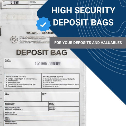 USPACKSMART Clear Plastic Deposit Bags, 9"x12" for Secure Bank Deposits, 100-Pack