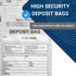 USPACKSMART Clear Plastic Deposit Bags, 9"x12" for Secure Bank Deposits, 100-Pack