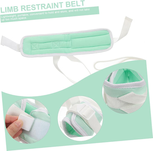2Pcs Wrist Strap Bundling Belt for Patient Care Lightweight and Portable Limb for Bedridden Elderly Safety Protection