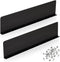 2 Pcs Gutter Valley Splash Guards, Downspout Diverter Roofing Gutter Guards with 20 Screws, Black