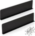 2 Pcs Gutter Valley Splash Guards, Downspout Diverter Roofing Gutter Guards with 20 Screws, Black