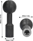 Ball Grinding Head - 5/8-11 Threads for 4 1/2 and 5 Inch Angle Grinder, Carbon Steel Wood Carving Burrs Power Carving
