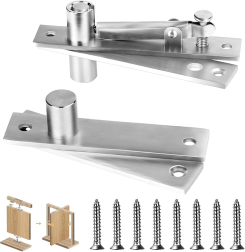 ZXFUTURE Door Pivot Hinges Heavy Duty Pivot Hinge for Wood Door, Stainless Steel