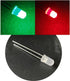 QISKAII 100PCS 5mm 2-Pin Dual Bi Color Polar Changing Red/Green Led Diffused LEDs led