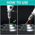 Hex Shank Drill Bits Set - 10Pcs 1/4 Inch Premium HSS Titanium Impact Bits for Wood, Steel, Metal, Plastic