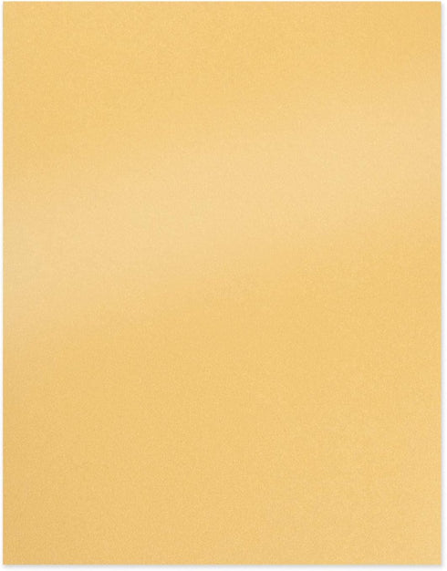 Gold Shimmer Paper, 100-Pack Metallic Cardstock, 92 lb Cover, Double Sided, 8.5 x 11 Inches, Perfect for Weddings