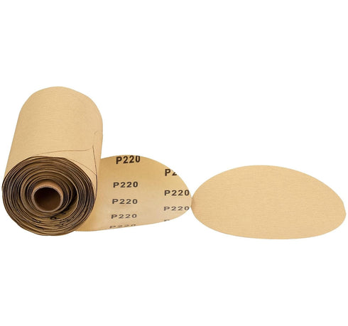 100 PCS 6 Inch PSA Sanding Discs, 220 Grit Self Adhesive Sticky-Back Sandpaper for Deburring and Blending
