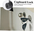 3pcs DOITOOL Office Files Cabinet Lock Zinc Alloy Lock Keys Diameter Easy to Install for Office Cabinets Bedside Black