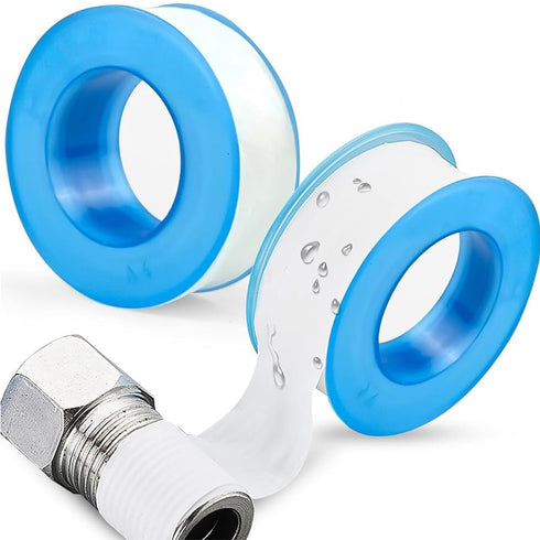 GCQ Teflon Tape, PTFE Thread Seal Tapes, 1/2 inch x 500 inch, 10 Pack, White