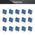 Fielect 50Pcs 10K Ohm Multiturn Trimmer Potentiometer, High Precision Variable Resistor 3296W Potentiometer