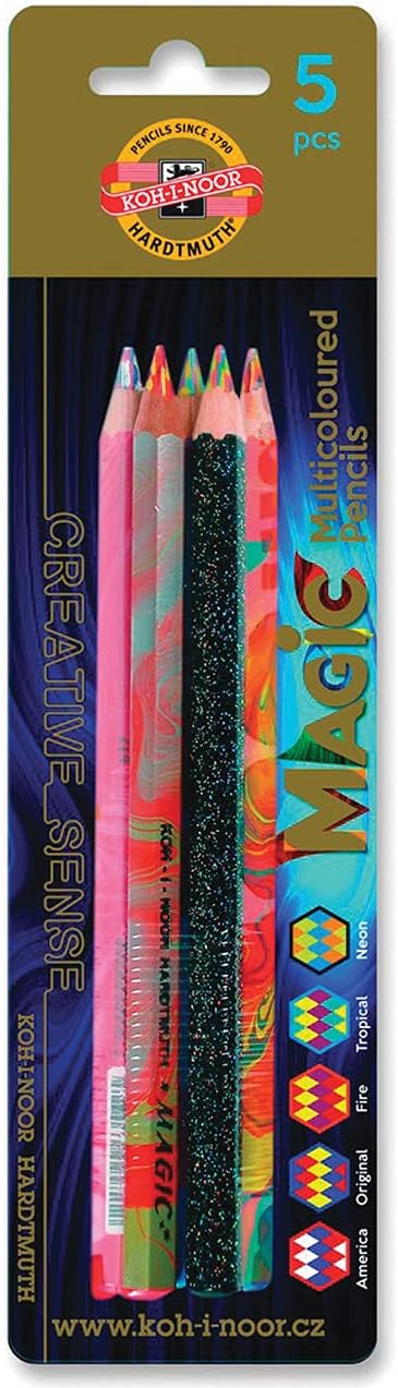 Koh-I-Noor MAGIC 3406 Jumbo Special Coloured Pencil, Blister Pack