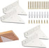 White Floating Shelf Bracket 4 x 3 inches for Small Floating Wood