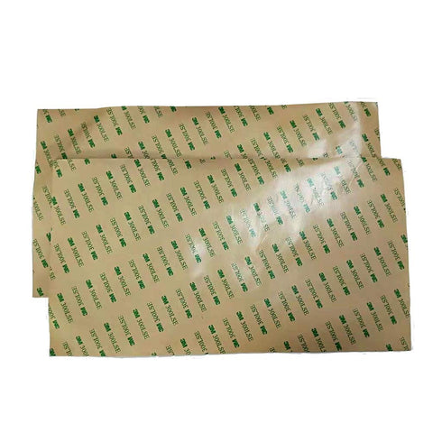 High Temperature Thin Transparent Silicone Rubber Sheet with Adhesive, 0.04" Thickness, 60 A Durometer, 6.3" Width,