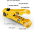 Yankok Universal Stripping and Cutting Tool - For Round and Flat STP UTP Cat5 Cat6 Cat7 Ethernet and Coaxial Cables