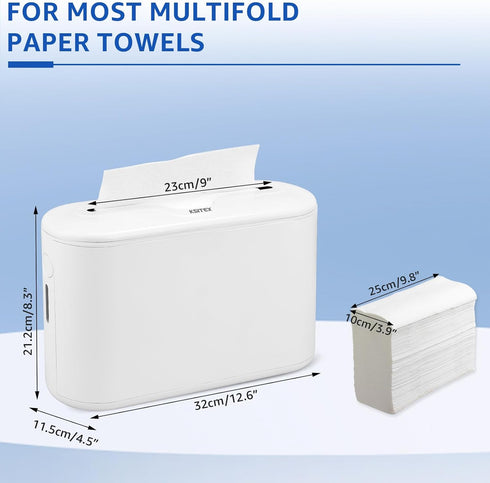 Countertop Commercial Paper Towel Holder, Paper Towel Dispenser, Multifold Trifold Z-Fold Paper Towel Holder, Napkin