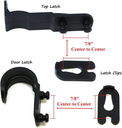 3 Pack Mailbox Plastic Latch Set Repair Kit for Standard Metal Mailbox & Solar Group Mail Box