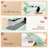 Deli Effortless Desktop Stapler, Heavy Duty, 40-50 Sheet Capacity, One Finger, Includes Staples & Staple Remover, Green