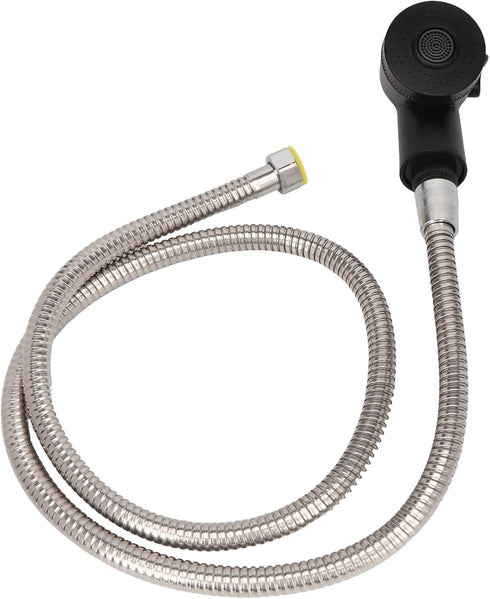 Set 120cm Salon Shampoo Bowl Sprayer with Anti-Leakage Ceramic Valve Head & Hose - Durable Electrolating Surface