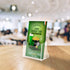 NIUBEE 6 Pack Acrylic Bi-fold Brochure Holder, Clear Plastic Countertop Organizer