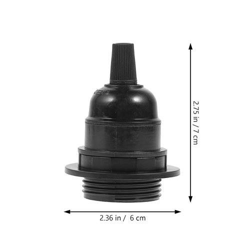 E27 E26 Bulbs 2.36X2.36X2.75In CALLARON Lamp Base Adapter Screw Lamp Holder with Removable Shade Collar for Pendant