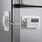 Upgraded Fridge Lock, Combination Refrigerator Lock for Child Safety, Freezer Lock with Code, White