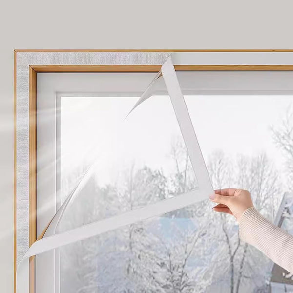 VOLLENC Window Insulation Kit 155x160cm White Indoor Patio Window Insulation Window Insulation Kit