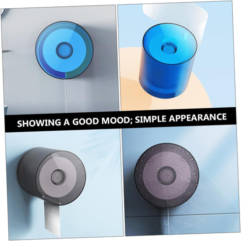 3pcs Luxshiny Waterproof Bathroom Tissue Storage Box Creative Roll Paper Holder for Home Sturdy Plastic for Bathrooms
