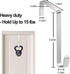 12 Pcs Sturdy Metal Over the Door Hooks - Door Hanger Hooks for Hanging Clothes, Towels, Purses, 15 Lbs Capacity