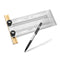 POWERTEC 6'' Precision Marking T-Square - T Rule w/Pencil for Measuring, Scribing, Woodworking & Crafting Tools