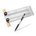 POWERTEC 6'' Precision Marking T-Square - T Rule w/Pencil for Measuring, Scribing, Woodworking & Crafting Tools