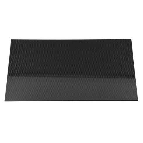 3K Full Carbon Fiber Sheet, 200mm x 300mm x 2mm Plain Weave Panel Plate, Thickness 2mm (Glossy Surface)