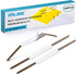 Self-Adhesive Prong Paper Fasteners, IMLIKE 100 PCS Metal File Fasteners, 2" Capacity for Paper Folder or Files, Brown