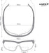 voltX GT ADJUSTABLE Bifocal Reading Safety Glasses (Clear Lens +1.5) - Anti-Fog, UV400, Scratch Resistant, Adjustable