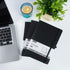 POPRUN 8 Pack Waterproof Leather Hardcover Lined Journal Notebooks, A5 Classic College Ruled for Writing, 5.5 x 8.3