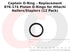 Captain O-Ring, Replacement 876-174 Piston O-Rings for Select Hitachi Nailers/Staplers, 12 Pack