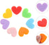 TEHAUX 20pcs Heart Shaped Binder Clips, Office Folder Small Binder Clip Heart Paper Clips Small File Clips Wedding Binder Cartoon Bookmark Clip Flat Metal Paper Clips Plastic File Folder Clips by TEHAUX