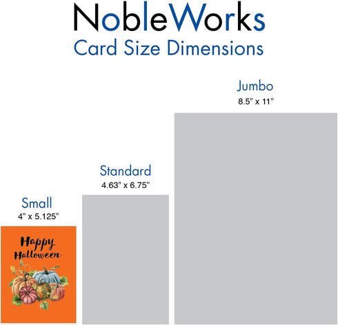 The Best Card Company 20 Happy Halloween Note Cards Boxed 10 Designs Spooky Notecard Assortment 4 x 5.12 Inch