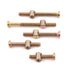 Hilitchi 100-Pcs M6 (40mm/50mm/60mm/70mm/80mm-Assortment Zinc Plated Crib Screws Hex Drive Socket Cap Furniture Barrel