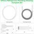 BZTT 8 PCS Refrigerator Drain Cleaning Tool - Fridge Water Line Cleaner Kit with Long Tube Brush Cleaner, Water